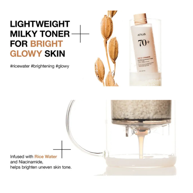 Anua - Rice 70 Glow Milky Toner