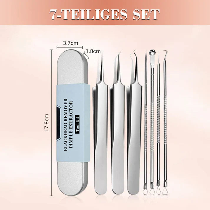 Blackhead Remover Set PureSkinX | Precise & Hygienic | Stainless Steel Tools for Clear Skin