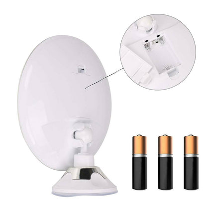 Lunora LED Makeup Mirror | 10x Magnification | 360° Rotating | Compact & Travel-Friendly