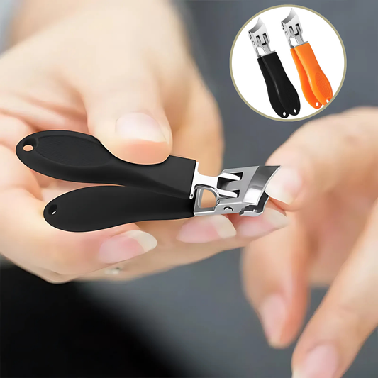 Nail Clippers WideTrim | Extra-Wide Jaw Opening | Anti-Splash Design | Stainless Steel