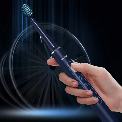 Sonic Toothbrush Dentexa Pulse | 30,000 Vibrations | 3 Cleaning Modes & 2-Minute Timer | Includes 7 Brush Heads | 30-Day Battery Life