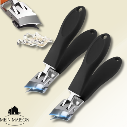 Nail Clippers WideTrim | Extra-Wide Jaw Opening | Anti-Splash Design | Stainless Steel