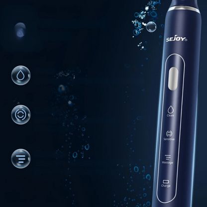 Sonic Toothbrush Dentexa Pulse | 30,000 Vibrations | 3 Cleaning Modes & 2-Minute Timer | Includes 7 Brush Heads | 30-Day Battery Life