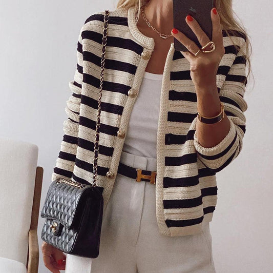 Hattie | Striped Cardigan