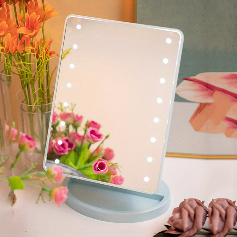 Luméra Makeup Mirror | 16 LED, Dimmable | USB & Battery Powered | Compact & Portable