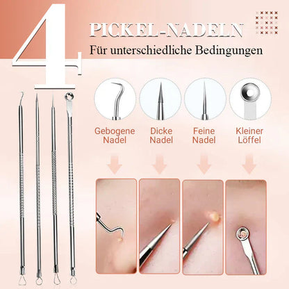 Blackhead Remover Set PureSkinX | Precise & Hygienic | Stainless Steel Tools for Clear Skin