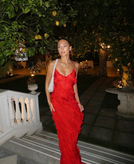 Vienna | Ruffle Maxi Dress