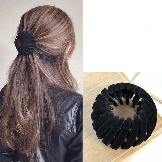 Elegantra Hair Clip | Effortless Bun in Seconds | Gentle & Versatile | For All Hair Types