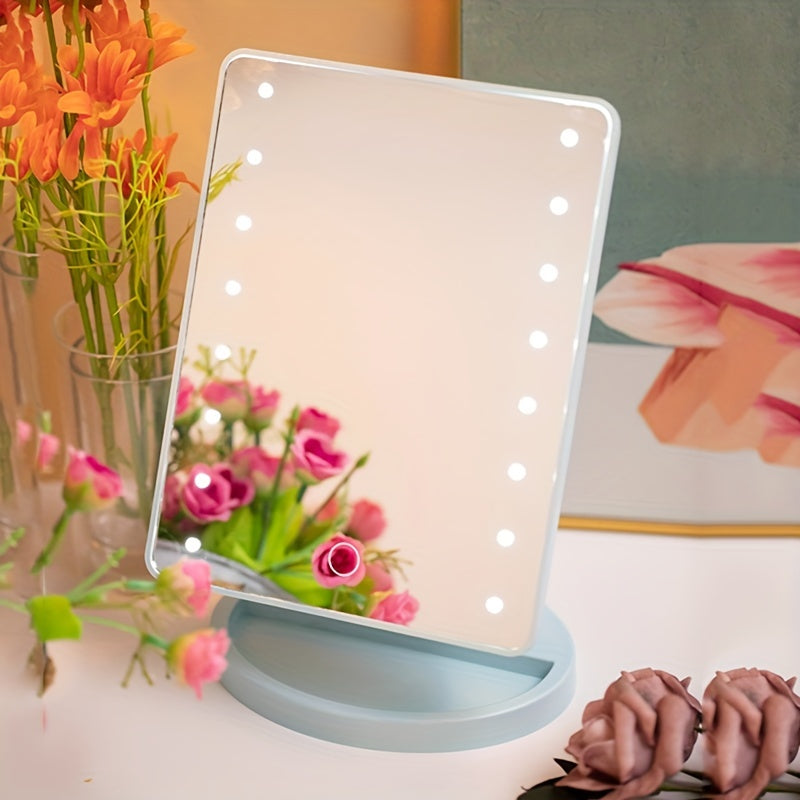 Luméra Makeup Mirror | 16 LED, Dimmable | USB & Battery Powered | Compact & Portable