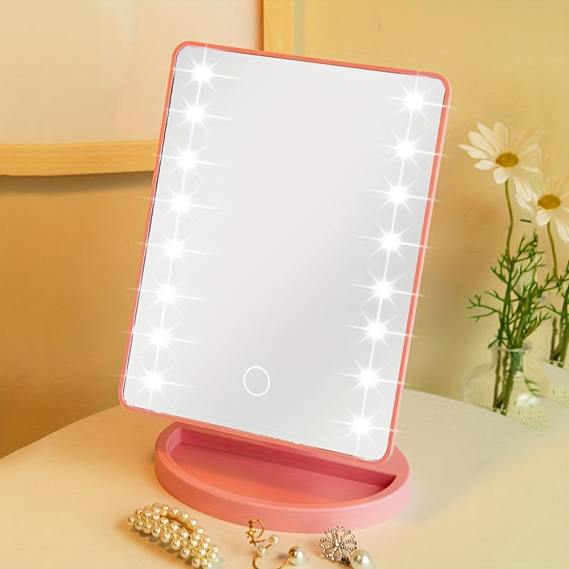 Luméra Makeup Mirror | 16 LED, Dimmable | USB & Battery Powered | Compact & Portable