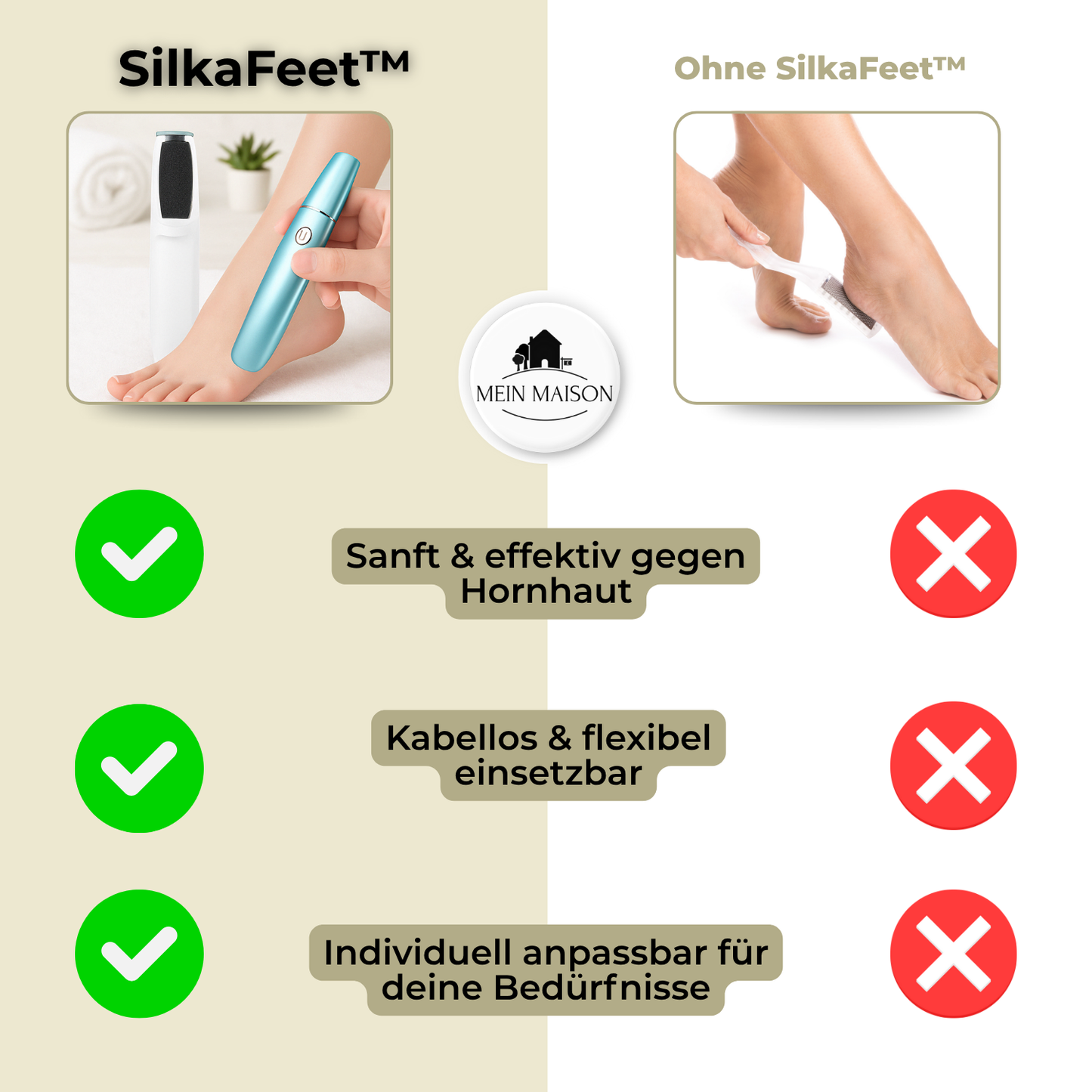 SilkaFeet™ – Effortlessly smooth and well-groomed feet