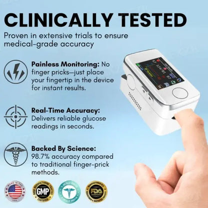 Pulse Oximeter VitalCheck Pro | SpO₂ & Heart Rate | Pain-free & Accurate | Compact & Rechargeable