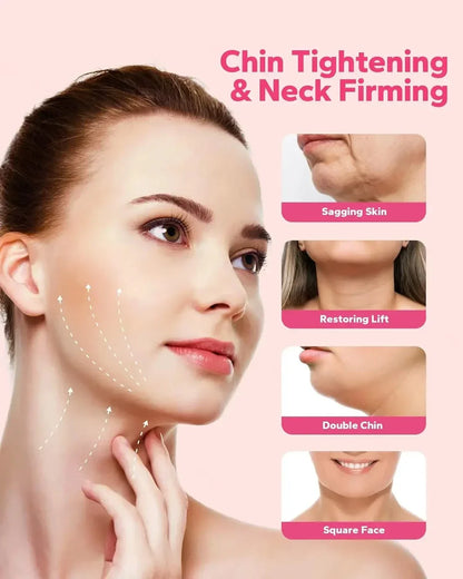 Velfina V-Line Facial Band | Double-Chin Reduction & Skin Tightening | Reusable & Breathable | For Women & Men