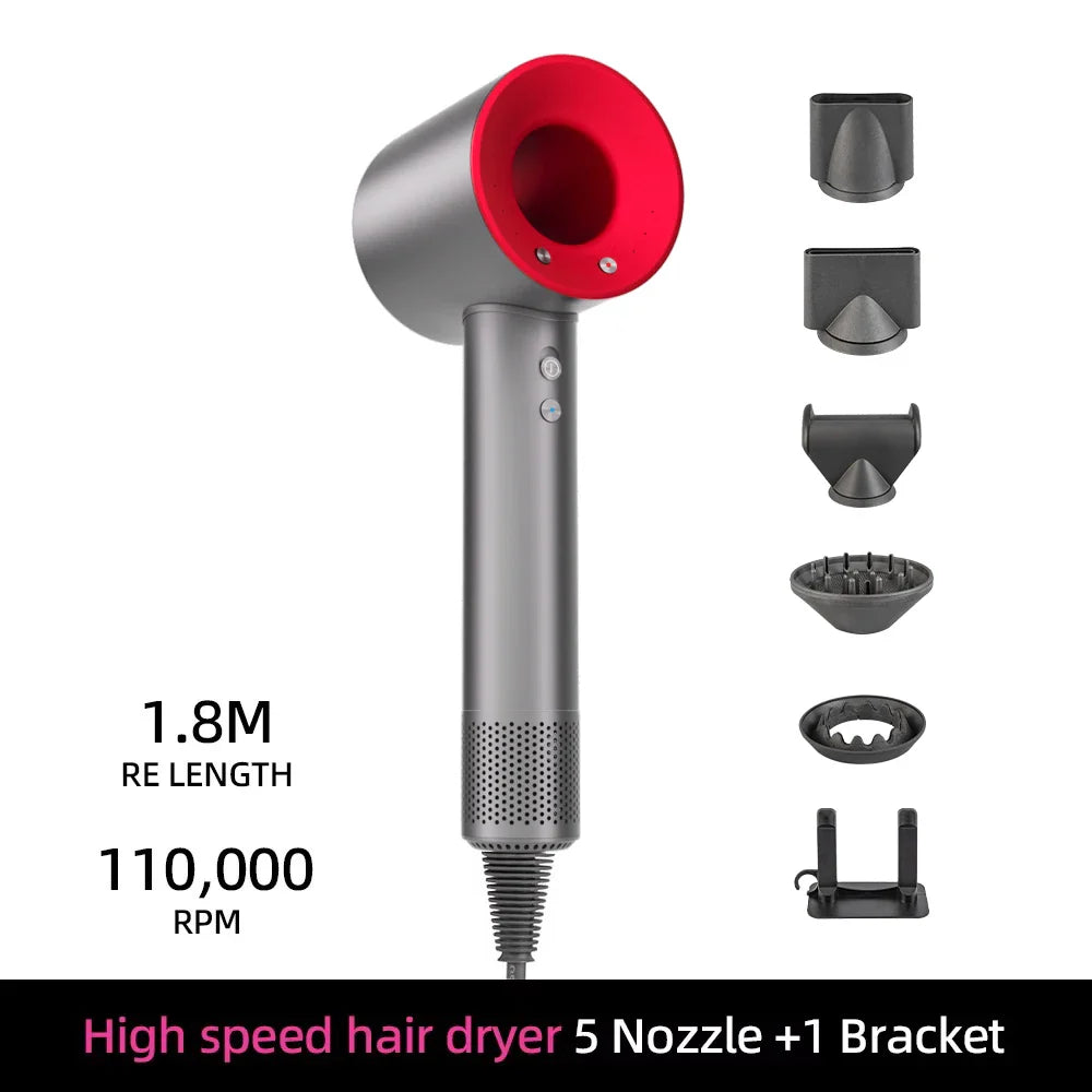 Ionic hair dryer | 200 million negative ions | Smart temperature control | 110,000 rpm