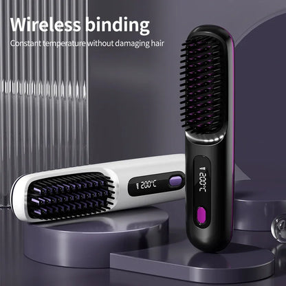 Glissara | Cordless Hair Straightener | USB Charging Function & LCD Display | Ceramic & Ionic Technology
