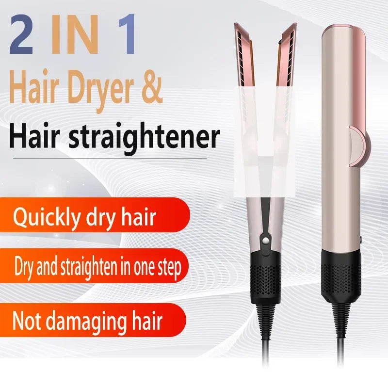 AeroSilk 2-in-1 Hair Straightener & Hair Dryer | Professional Styling Tool with Ion Technology | Smooth & Long-Lasting Finish