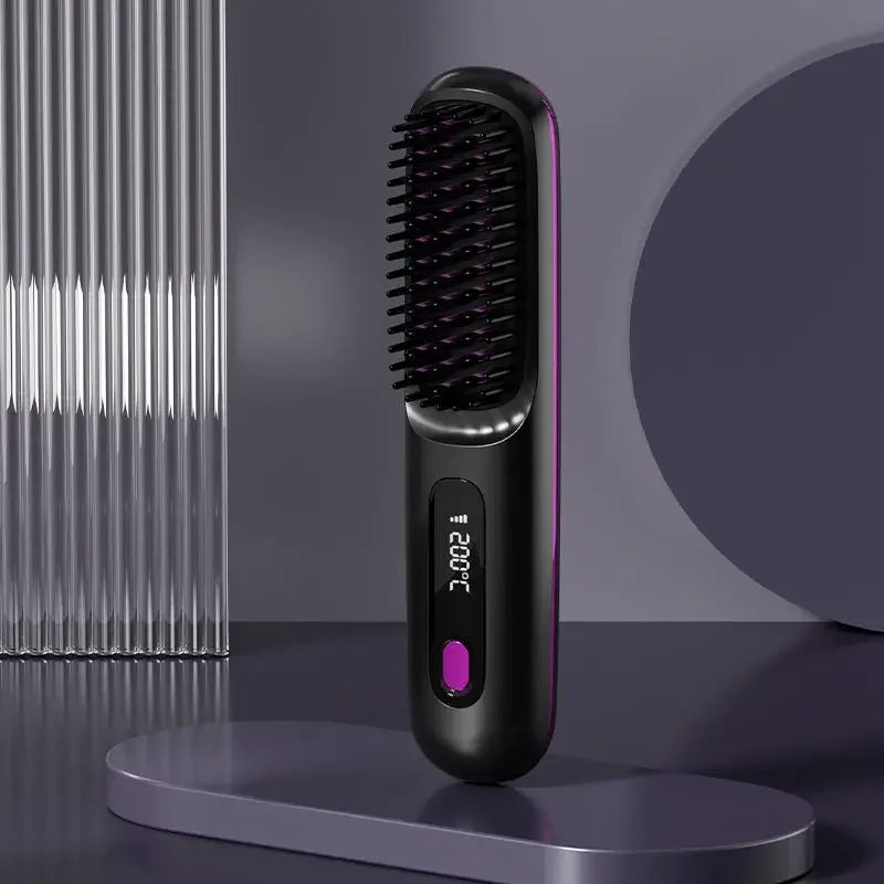 Glissara | Cordless Hair Straightener | USB Charging Function & LCD Display | Ceramic & Ionic Technology