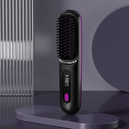 Glissara | Cordless Hair Straightener | USB Charging Function & LCD Display | Ceramic & Ionic Technology