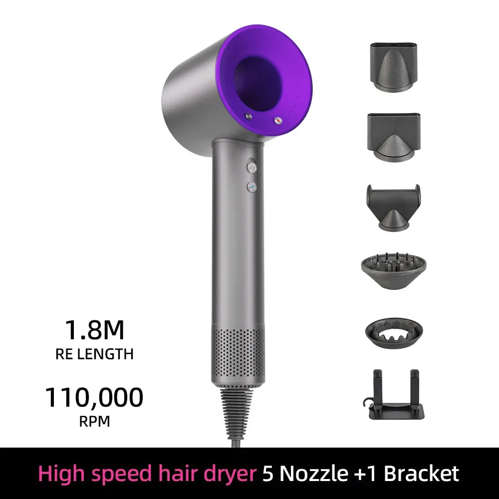 Ionic hair dryer | 200 million negative ions | Smart temperature control | 110,000 rpm