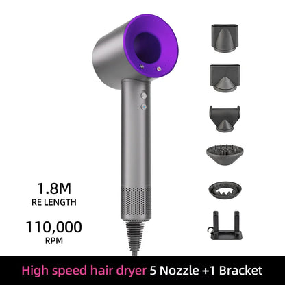 Ionic hair dryer | 200 million negative ions | Smart temperature control | 110,000 rpm