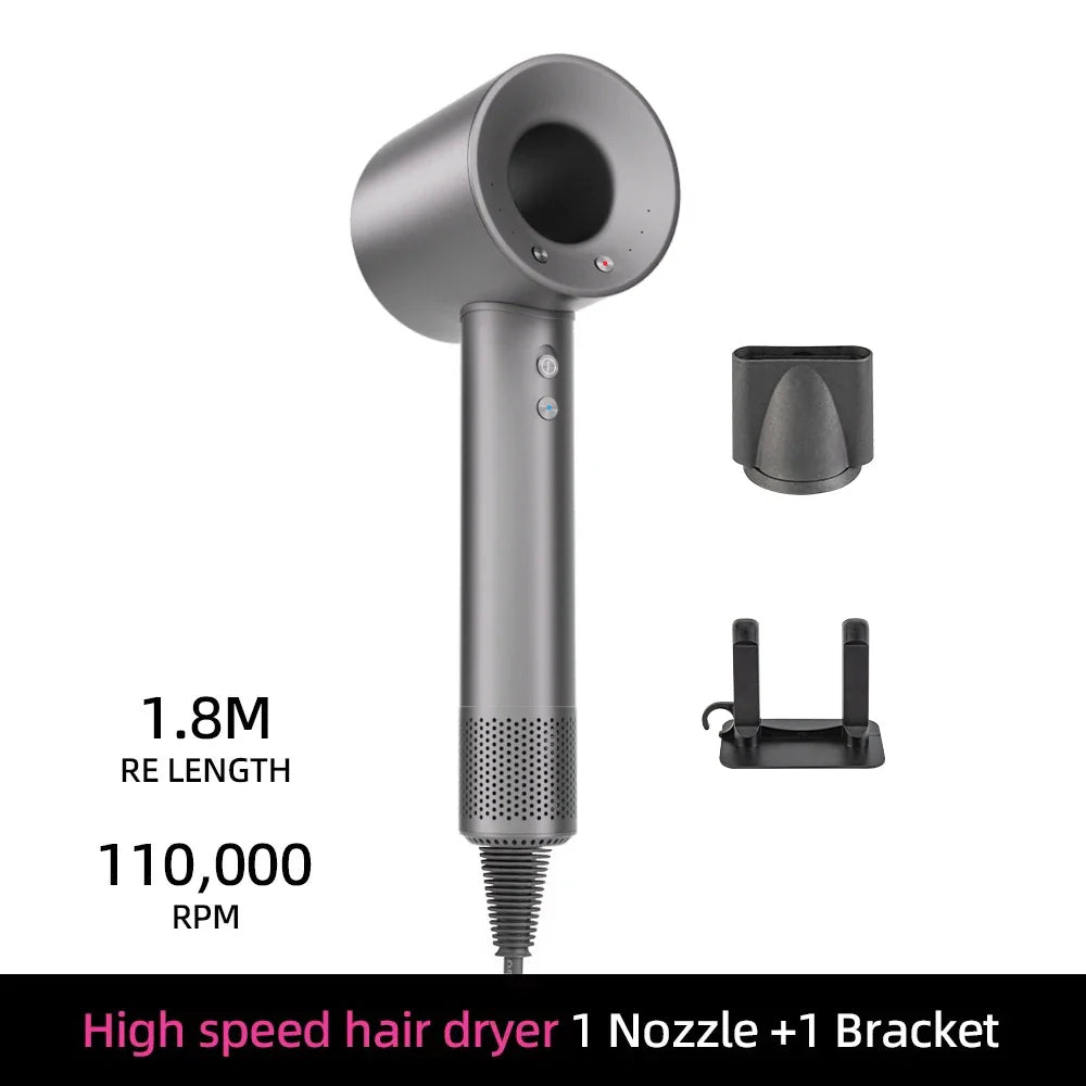 Ionic hair dryer | 200 million negative ions | Smart temperature control | 110,000 rpm