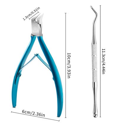 MediVera | Nail Nipper for Ingrown & Thick Toenails | Professional Stainless Steel Nail Clipper | Precision Pliers for Foot Care & Podiatry