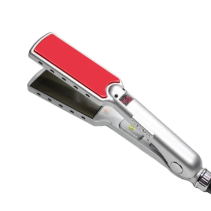 Flat iron TITANEA PRO | Wide nano-titanium plates | 50–249 °C | LED display & dual voltage | 25 × 4.3 × 3.5 cm