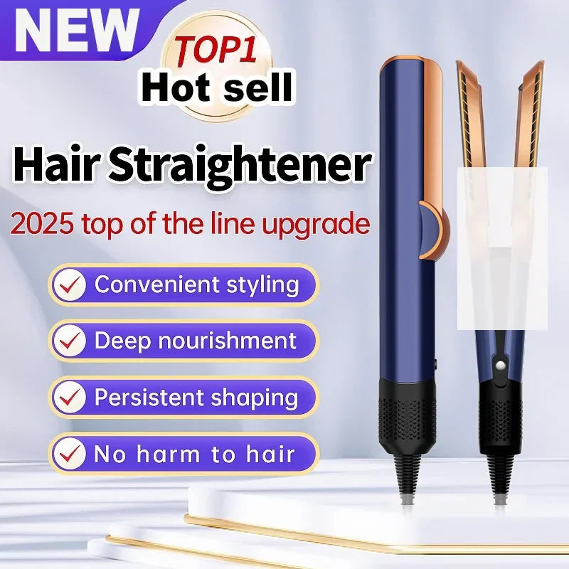 2-in-1 Hair Straightener & Hair Dryer | Negative Ion Technology | Long-Lasting Styling