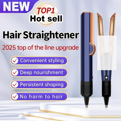 2-in-1 Hair Straightener & Hair Dryer | Negative Ion Technology | Long-Lasting Styling