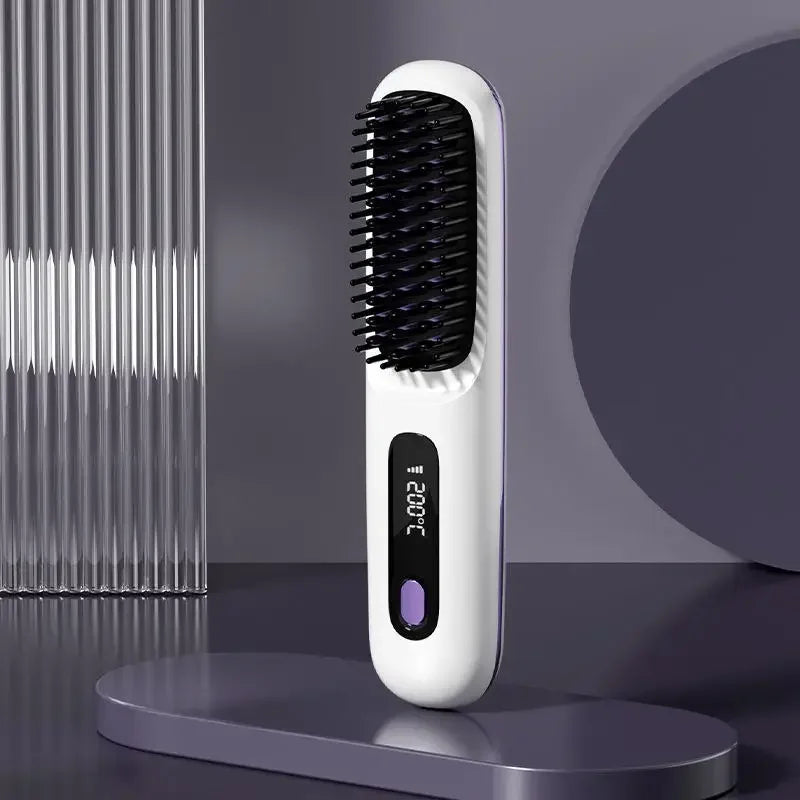 Glissara | Cordless Hair Straightener | USB Charging Function & LCD Display | Ceramic & Ionic Technology