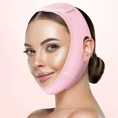 Velfina V-Line Facial Band | Double-Chin Reduction & Skin Tightening | Reusable & Breathable | For Women & Men