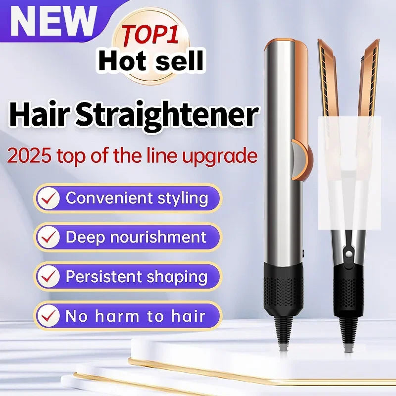 2-in-1 Hair Straightener & Hair Dryer | Negative Ion Technology | Long-Lasting Styling
