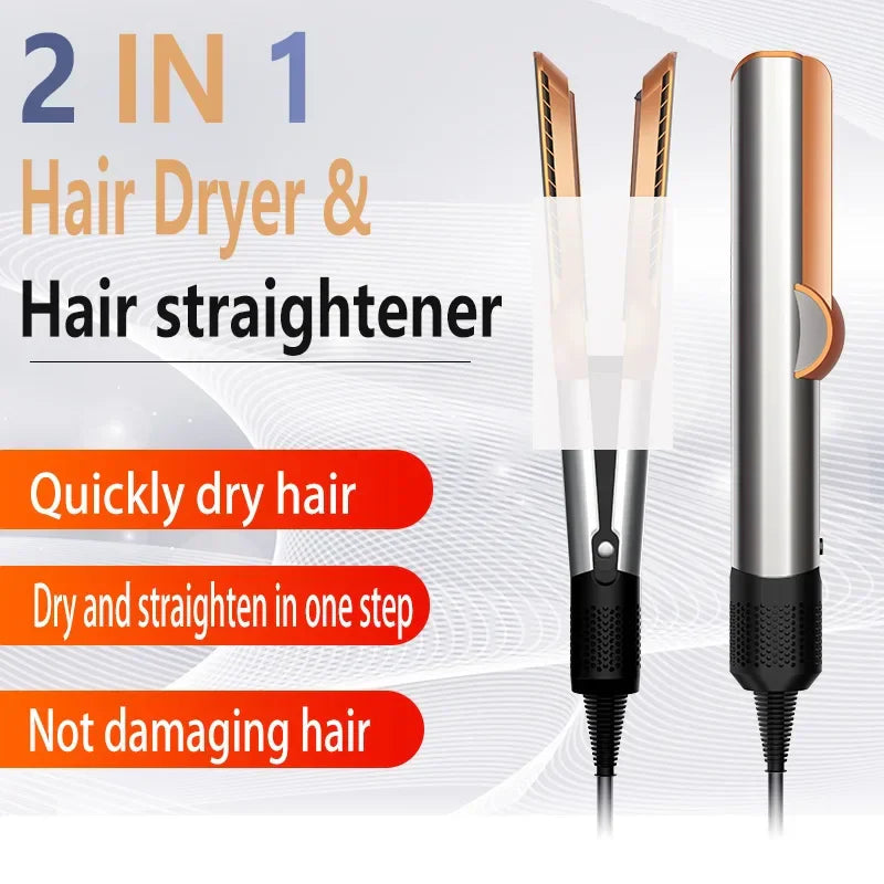 AeroSilk 2-in-1 Hair Straightener & Hair Dryer | Professional Styling Tool with Ion Technology | Smooth & Long-Lasting Finish