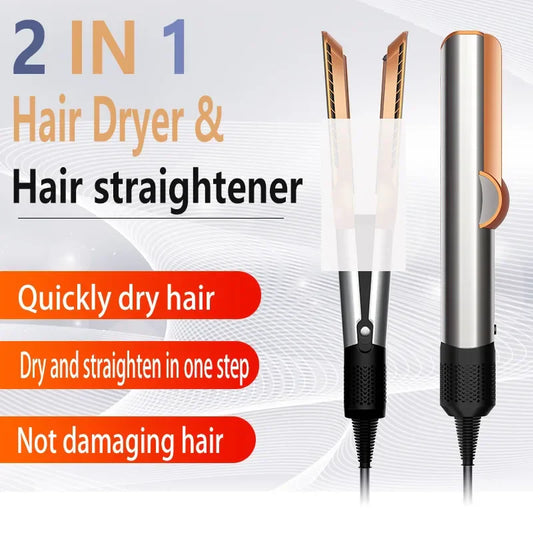AeroSilk 2-in-1 Hair Straightener & Hair Dryer | Professional Styling Tool with Ion Technology | Smooth & Long-Lasting Finish