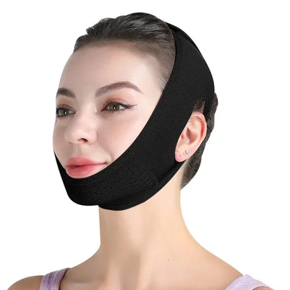 Velfina V-Line Facial Band | Double-Chin Reduction & Skin Tightening | Reusable & Breathable | For Women & Men