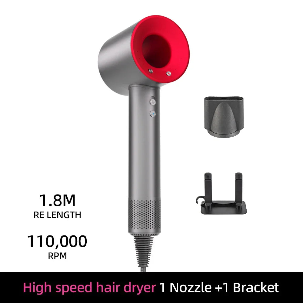 Ionic hair dryer | 200 million negative ions | Smart temperature control | 110,000 rpm