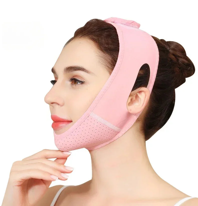 Velfina V-Line Facial Band | Double-Chin Reduction & Skin Tightening | Reusable & Breathable | For Women & Men