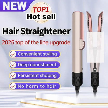 2-in-1 Hair Straightener & Hair Dryer | Negative Ion Technology | Long-Lasting Styling