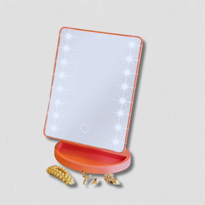 Luméra Makeup Mirror | 16 LED, Dimmable | USB & Battery Powered | Compact & Portable