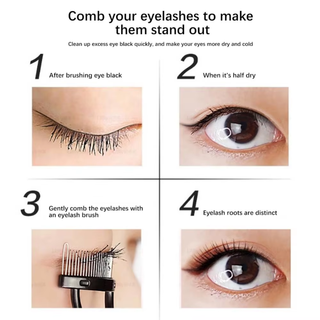 BelleCurve Eyelash Comb & Mascara Brush | Perfect Definition | Clump-Free | With Protective Cap