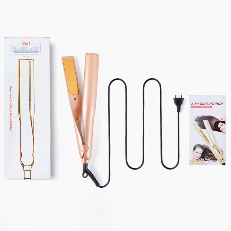 WaveLuxe Pro – One device. Straight. Curled. Perfectly styled.