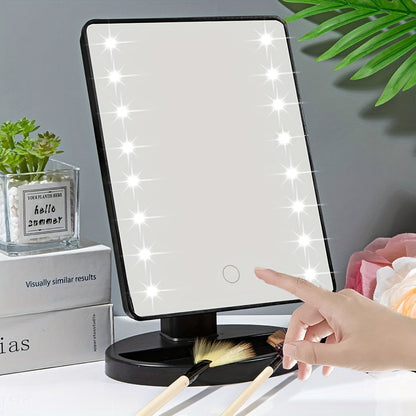 Luméra Makeup Mirror | 16 LED, Dimmable | USB & Battery Powered | Compact & Portable