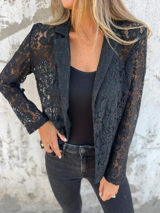 Noor Elegant Lace Blazers — Timeless Sophistication